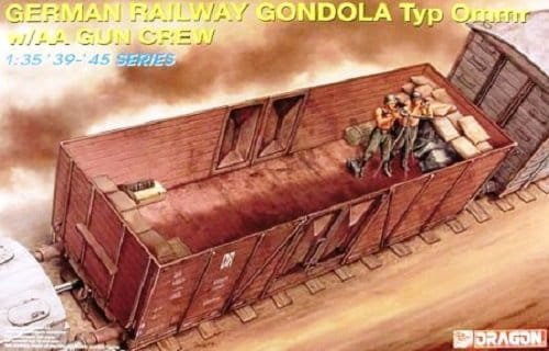 Przejdź do produktu DRAGON 6086 - 1:35 German Railway Gondola Typ Ommr w/ AA Gun Crew