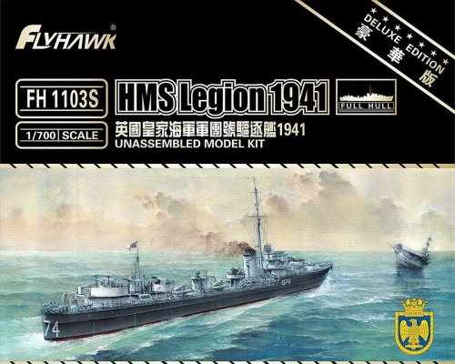 Przejdź do produktu FLYHAWK 1103S - 1:700 HMS Legion 1941 Deluxe Edition