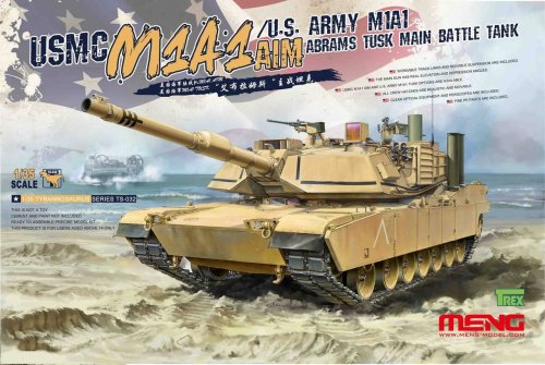 Przejdź do produktu MENG MODEL TS032 - 1:35 USMC M1A1 AIM / U.S. Army M1A1 Abrams Tusk