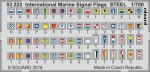 EDUARD 53222 - 1:700 International Marine Signal Flags - Steel