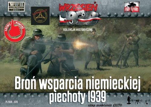 Przejdź do produktu FIRST TO FIGHT 020 -  Wrzesień 1939 - 1:72 Broń wsparcia niemieckiej piechoty - Gazetka w zestawie z figurkami