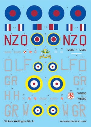 Przejdź do produktu TECHMOD 72133 - 1:72 Vickers Wellington Mk.I C