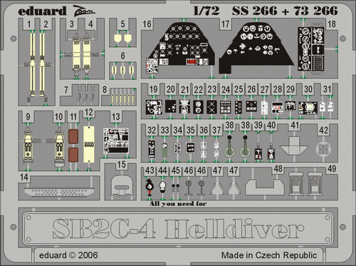 Przejdź do produktu EDUARD SS266 - 1:72 SB2C-4