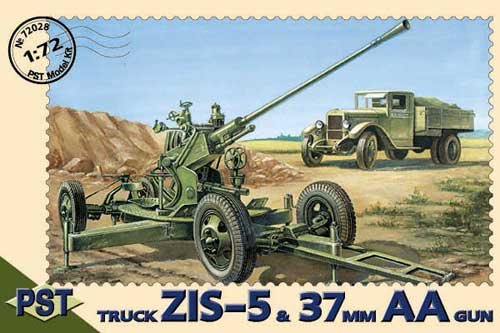 Przejdź do produktu PST 72028 - 1:72 ZIS-5 Truck with 61-K 37mm AA Gun