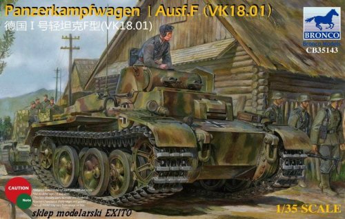 Przejdź do produktu BRONCO CB 35143 - 1:35 Panzerkampfwagen I Ausf.F (VK18.01)