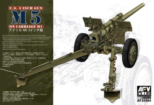 Przejdź do produktu AFV CLUB 35S64 - 1:35 3in Gun M5 On Carriage M1