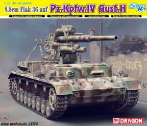 DRAGON 6829 - 1:35 88mm FlaK 36 auf Pz.Kpfw.IV Ausf.H