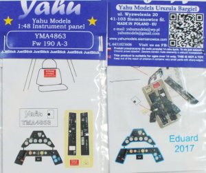 YAHU YMA4863 - 1:48 Focke Wulf Fw 190A-3 tablica przyrządów