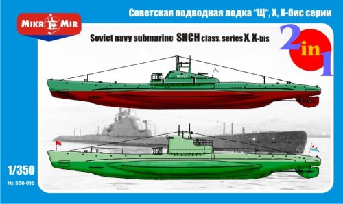 Przejdź do produktu MIKROMIR 350010 - 1:350 Soviet Navy submarine SHCH class  X / X-bis