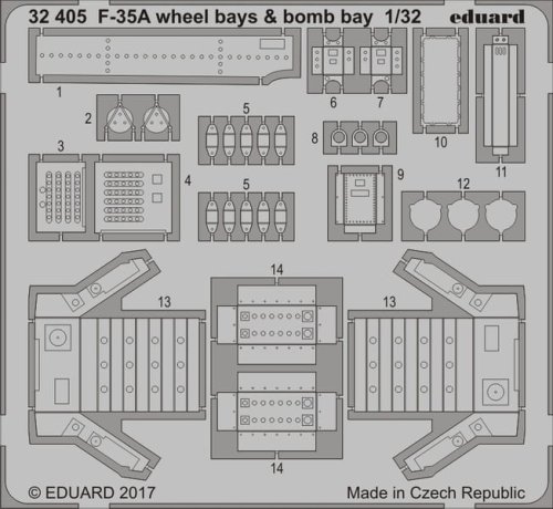 Przejdź do produktu EDUARD 32405 - 1:32 F-35A wheel bays & bomb bays