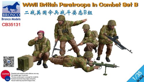 Przejdź do produktu BRONCO CB 35131 - 1:35 WWII British Paratroops In Combat Set B