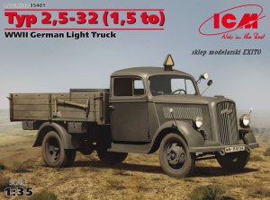 ICM 35401 - 1:35 Typ 2,5-32 (1,5 to) Opel Blitz - WWII German Light Truck
