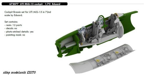 Przejdź do produktu EDUARD 672077 - 1:72 UTI MiG-15 cockpit