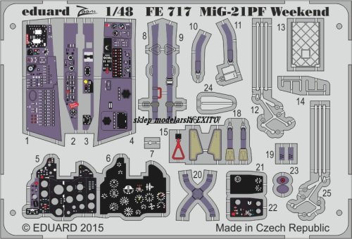 Przejdź do produktu EDUARD FE717 - 1:48 MiG-21PF Weekend