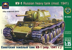 ARK MODELS 35020 - 1:35 KV-1 Russian heavy tank model 1941