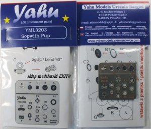YAHU YML3203 - 1:32 Sopwith Pup tablica przyrządów