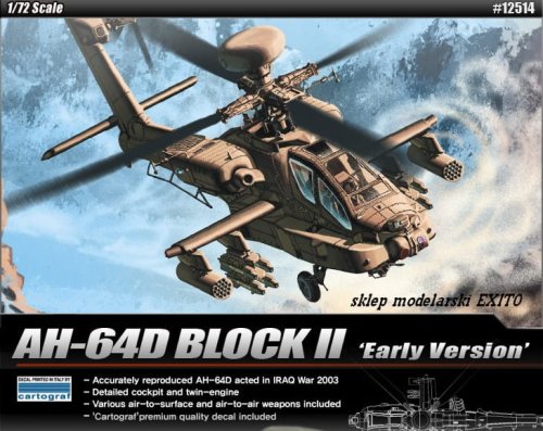 Przejdź do produktu ACADEMY 12514 - 1:72 AH-64D Block II Early Version