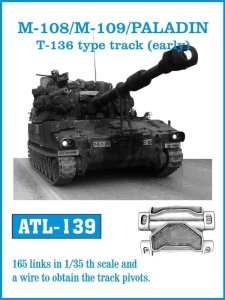 Friulmodel ATL-139 - 1:35 Metalowe gąsienice M108 / M109 / Paladin T136 type early