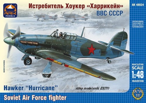 Przejdź do produktu ARK MODELS 48024 - 1:48 Hawker Hurricane British fighter the Soviet Air Forces