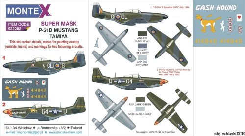 Przejdź do produktu MONTEX K32282 - 1:32 P-51D Mustang