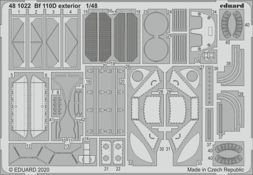Przejdź do produktu EDUARD 481022 - 1:48 Bf 110D exterior