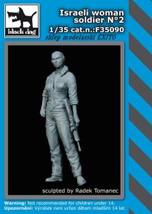 BLACK DOG F35090 - 1:35 Israeli woman soldier N°2