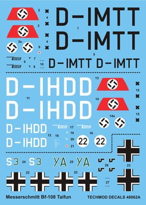 Przejdź do produktu TECHMOD 48062 - 1:48 Messerschmitt Bf-108 Taifun