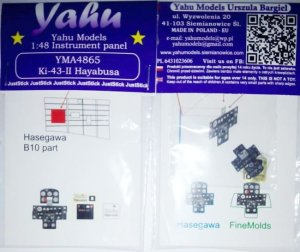 YAHU YMA4865 - 1:48 Ki-43-II Hayabusa tablica przyrządów