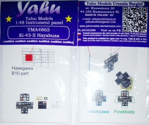 Przejdź do produktu YAHU YMA4865 - 1:48 Ki-43-II Hayabusa tablica przyrządów