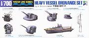 TAMIYA 31517 - 1:700 Heavy Vessel Ordnance Set