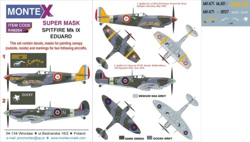 Przejdź do produktu MONTEX K48264 - 1:48 Spitfire Mk.IX