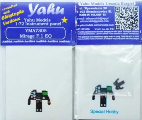 Przejdź do produktu YAHU YMA7305 - 1:72 Mirage F.1 EQ tablica przyrządów