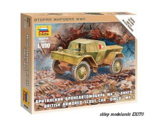 ZVEZDA 6229 - 1:100 Dingo Mk.I - British Armored Scout Car