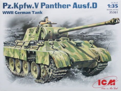 Przejdź do produktu ICM 35361 - 1:35 Pz.Kpfw.V Panther Ausf.D, WWII German Tank