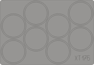 EDUARD XT175 - 1:35 PaK.44 128mm wheels