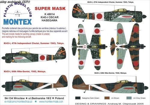 Przejdź do produktu MONTEX K48014 - 1:48 Ki-43 I Oscar