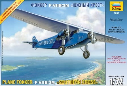 Przejdź do produktu ZVEZDA 7233 - 1:72 Fokker F-VII