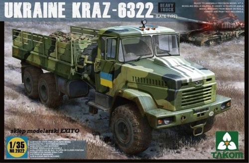 Przejdź do produktu TAKOM 2022 - 1:35 Ukraine KRAZ-6322 Late Type