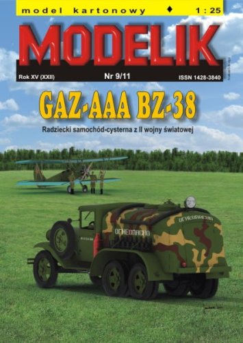 Przejdź do produktu MODELIK 1109 - 1:25 GAZ-AAA BZ-38 Radziecki samochód cysterna z II WŚ