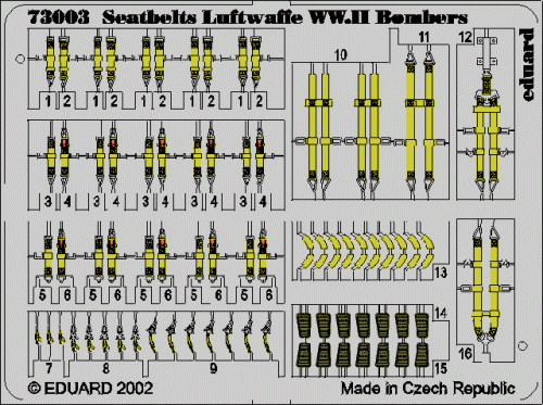 Przejdź do produktu EDUARD 73003 - 1:72 Seatbelts Luftwaffe WWII Bombers