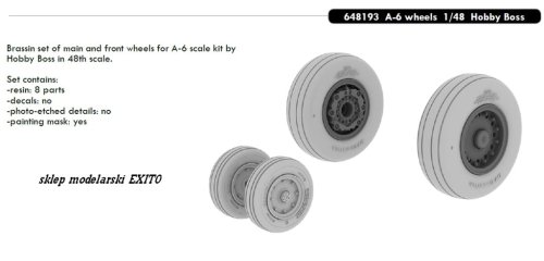 Przejdź do produktu EDUARD 648193 - 1:48 A-6 wheels
