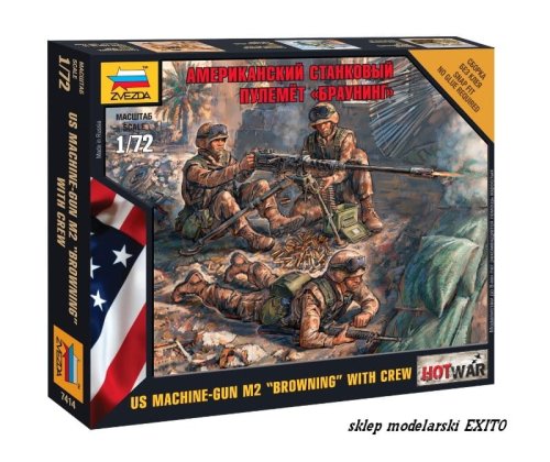 Przejdź do produktu ZVEZDA 7414 - 1:72 US Machine Gun M2 Browning with Crew