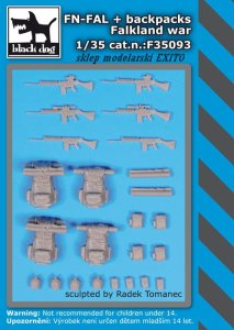BLACK DOG F35093 - 1:35 FN-FAL plus backpacks - Falkland war