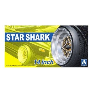 AOSHIMA 05258 - 1:24 Felgi + Opony Star Shark 14 inch