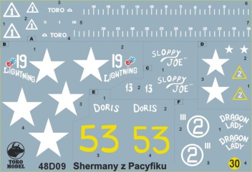 Przejdź do produktu TORO MODEL 48D09 - 1:48 Shermany z wysp Pacyfiku