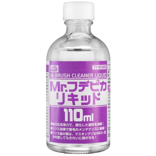 Przejdź do produktu Mr.Hobby T118 - Płyn do mycia pędzli Mr. Brush Cleaner Liquid 110 ml