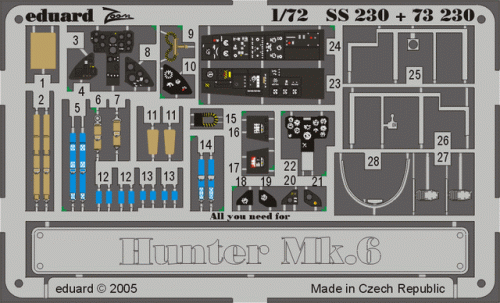 Przejdź do produktu EDUARD SS230 - 1:72 Hunter Mk.6