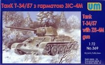 Przejdź do produktu UNIMODELS 369 - 1:72 Soviet tank T-34/57 with ZIS-4M gun