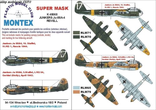 Przejdź do produktu MONTEX K48068 - 1:48 Ju-88 A4