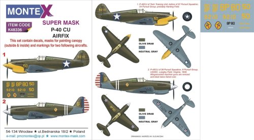 Przejdź do produktu MONTEX K48336 - 1:48 Curtiss P-40 CU